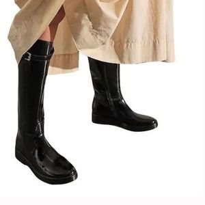 NWOT/B Jeffrey Campbell x Free People Riding High Glossy Equestrian Style Boots
